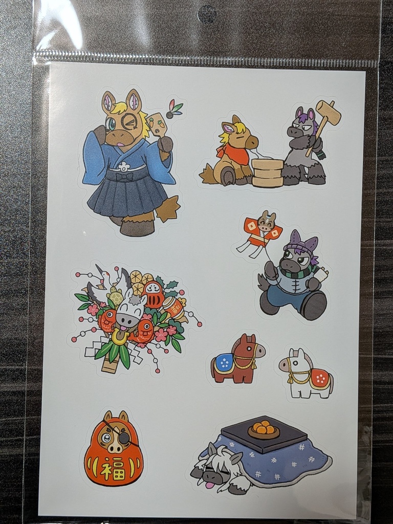 馬ステッカー（正月アソート）