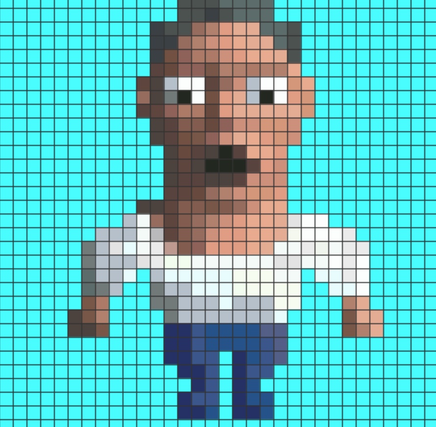 32*32アバター 理不尽にも吹き飛んだおじさん