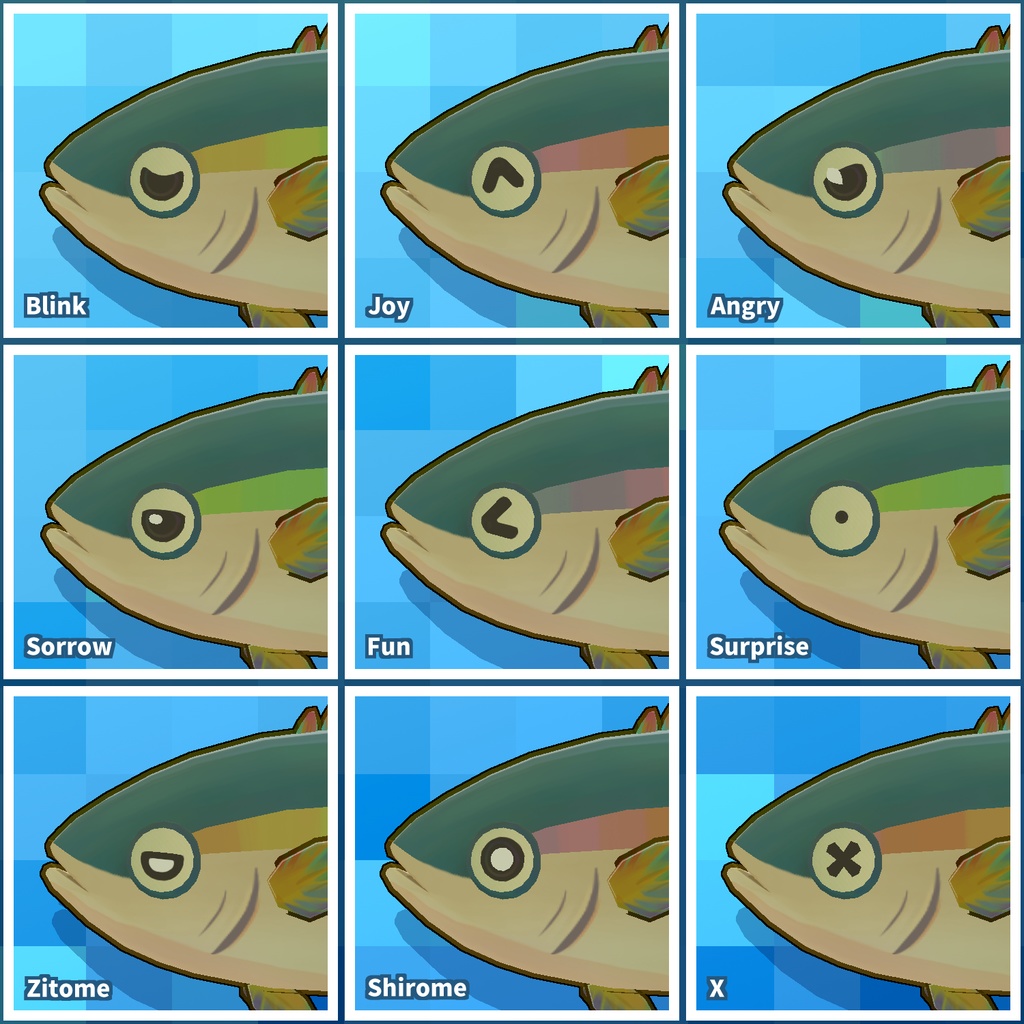 レインボーブリくん Buri_Man_RainbowTail / オリジナル3Dモデル