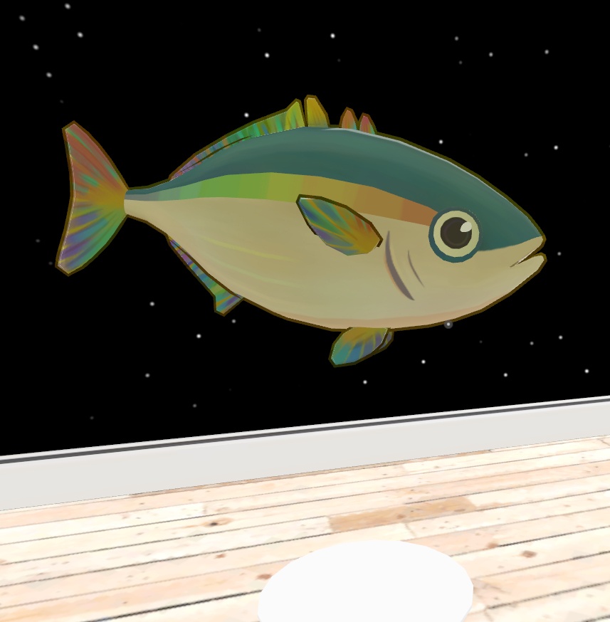 レインボーブリくん Buri_Man_RainbowTail / オリジナル3Dモデル