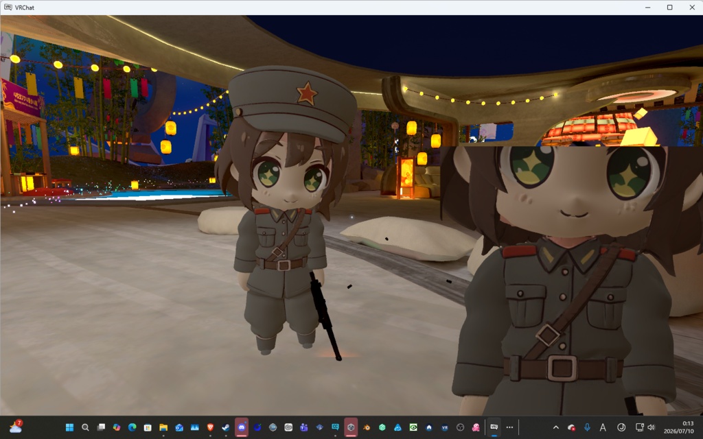 VRChat アバター　中国人民解放軍　ちびすけ