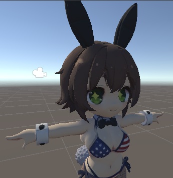 VRChat　アバター　アメリカンバニー