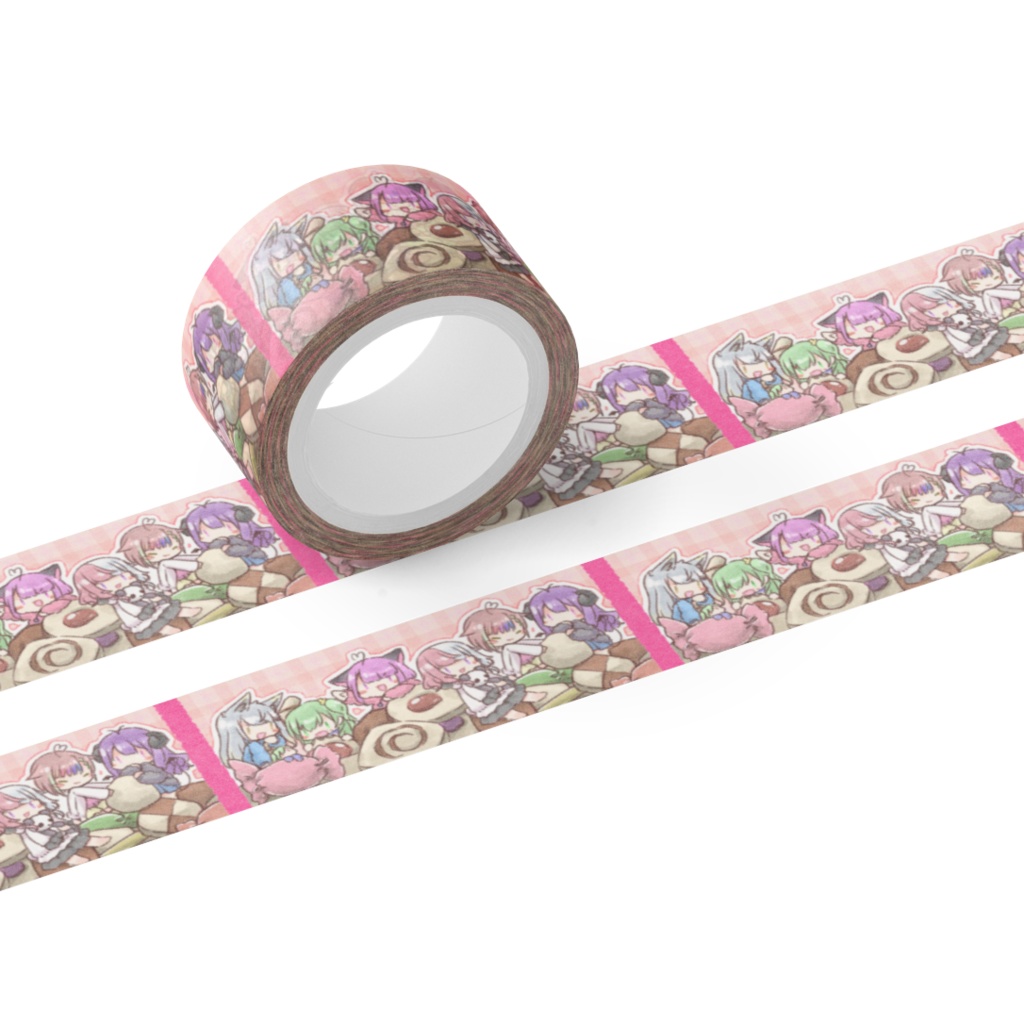 影月家姉妹マスキングテープ(おかし)