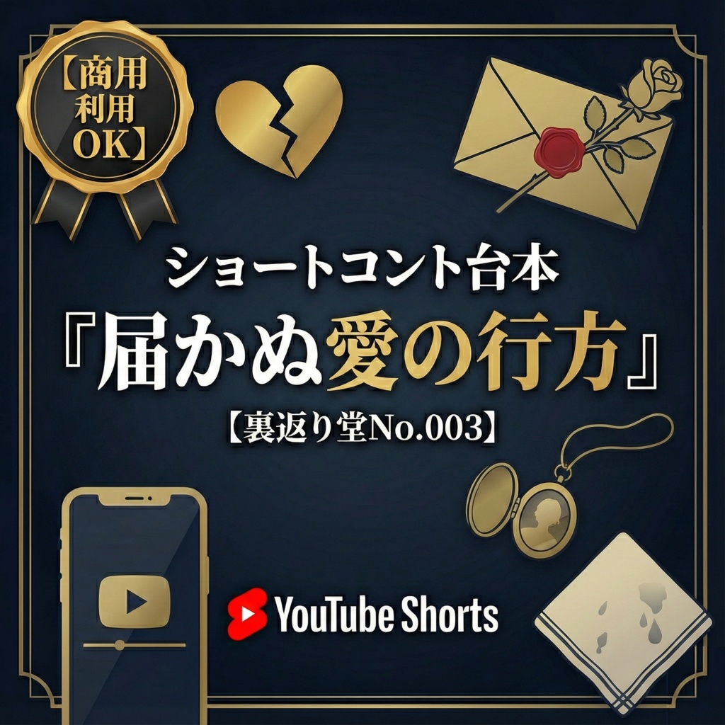 【商用利用OK】ショートコント台本『届かぬ愛の行方』【裏返り堂No.003】