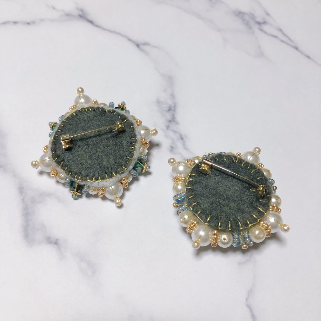 バディミッションBOND ルーク仕様 ビジューブローチ