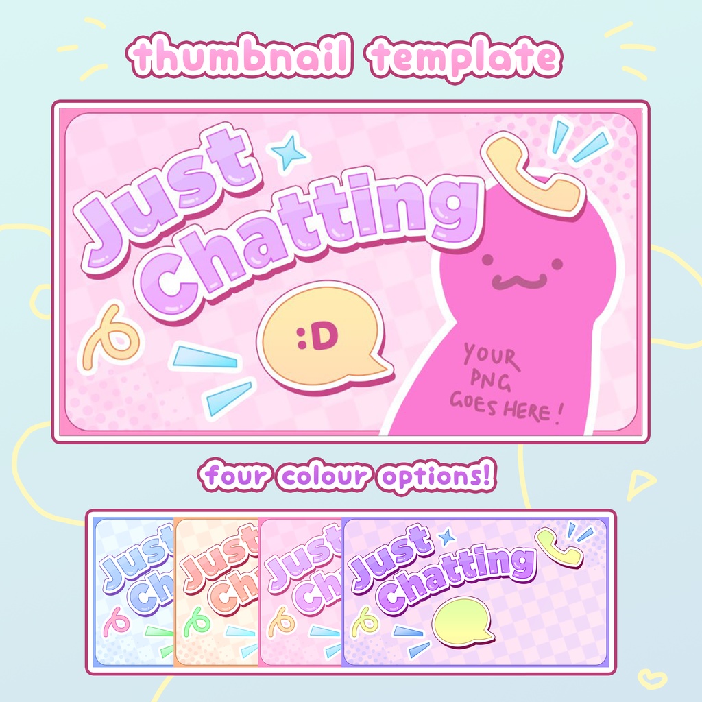 Just Chatting Thumbnail Template