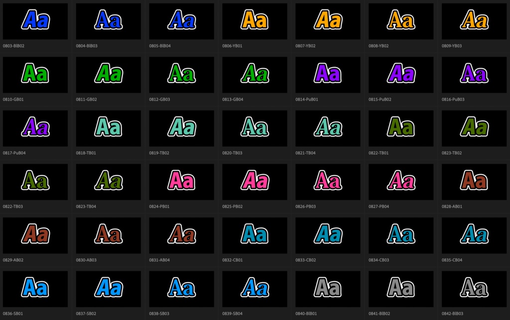 【Adobe Premiere Pro】エッセンシャルグラフィックス用テロップ 1620種類
