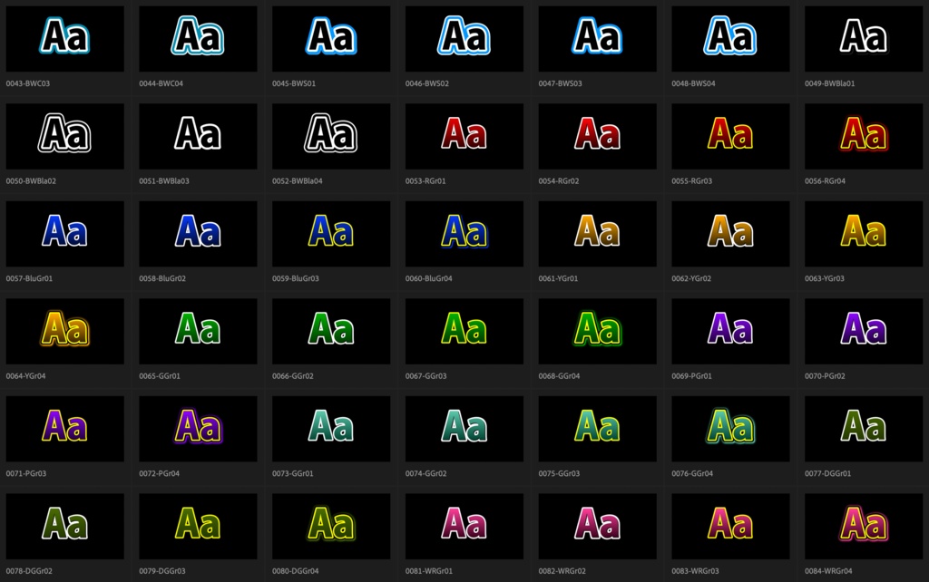 【Adobe Premiere Pro】エッセンシャルグラフィックス用テロップ 1620種類