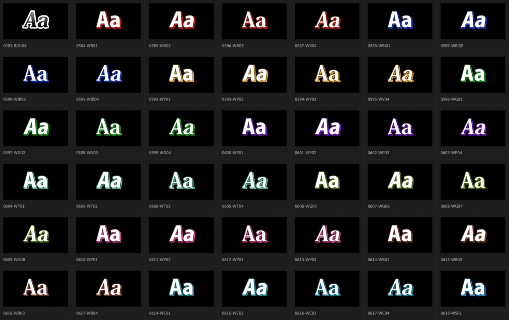 【Adobe Premiere Pro】エッセンシャルグラフィックス用テロップ 1620種類