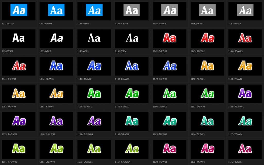 【Adobe Premiere Pro】エッセンシャルグラフィックス用テロップ 1620種類