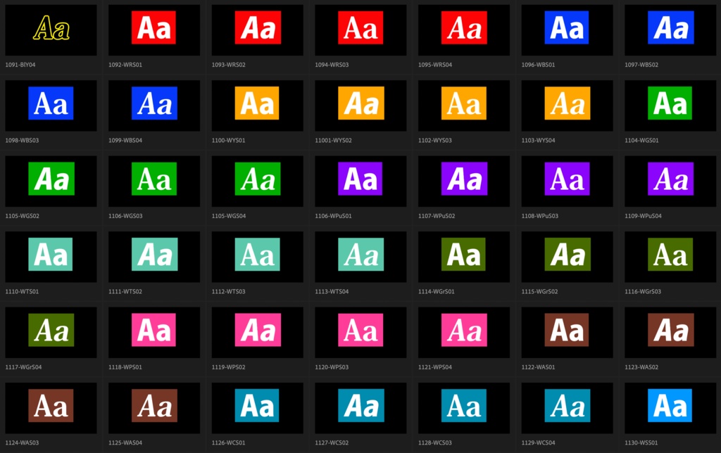 【Adobe Premiere Pro】エッセンシャルグラフィックス用テロップ 1620種類