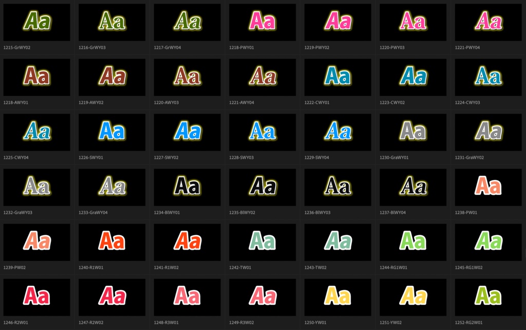 【Adobe Premiere Pro】エッセンシャルグラフィックス用テロップ 1620種類