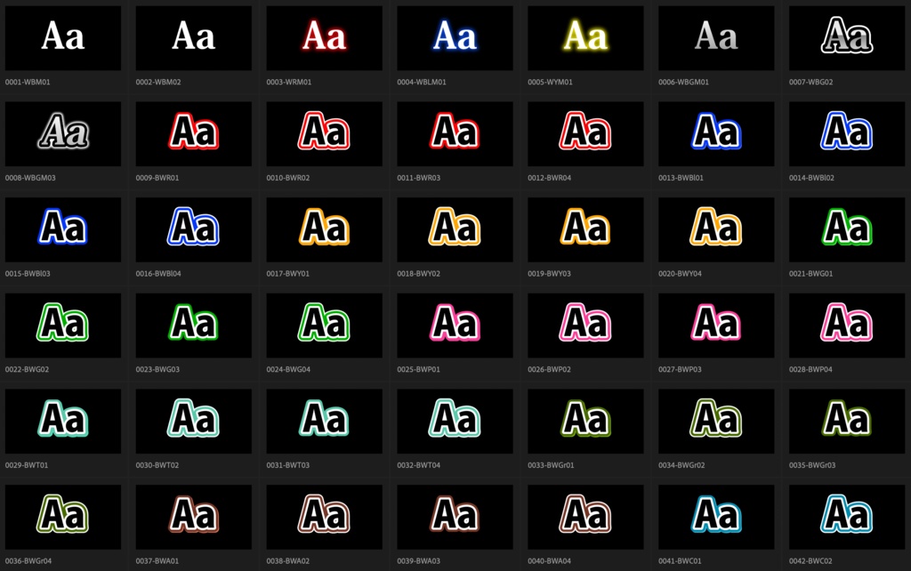 【Adobe Premiere Pro】エッセンシャルグラフィックス用テロップ 1620種類