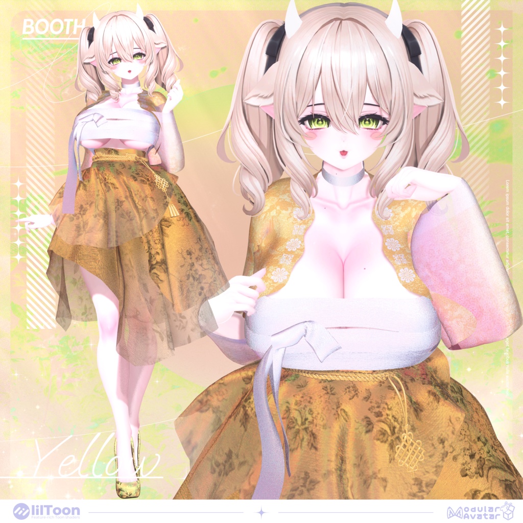 【VRChat】【Fusion Hanbok 퓨전한복】【ミルティナ/Milltina/愛莉/Airi】