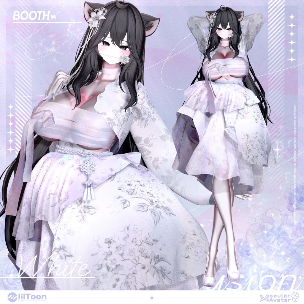 【VRChat】【Fusion Hanbok 퓨전한복】【ミルティナ/Milltina/愛莉/Airi】