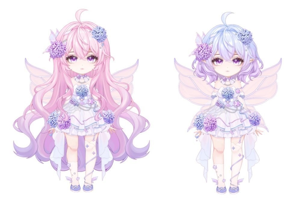 【live2d モデル】アジサイの精霊