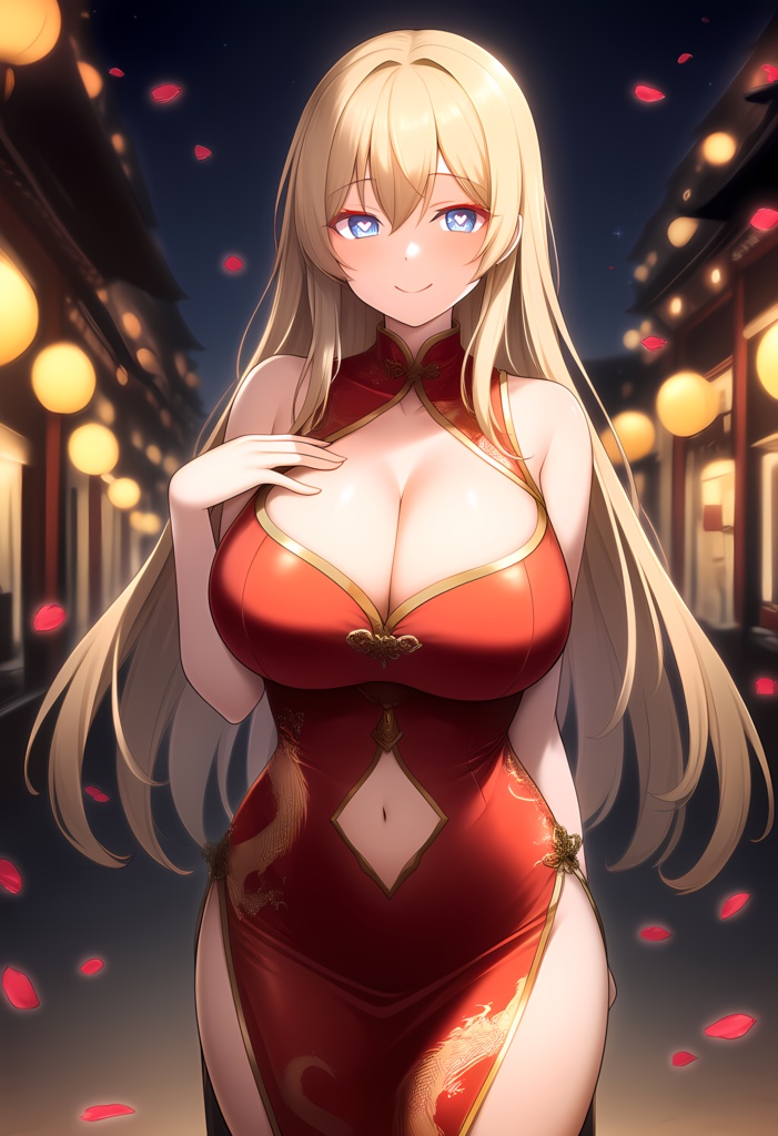 チャイナドレスの女の子