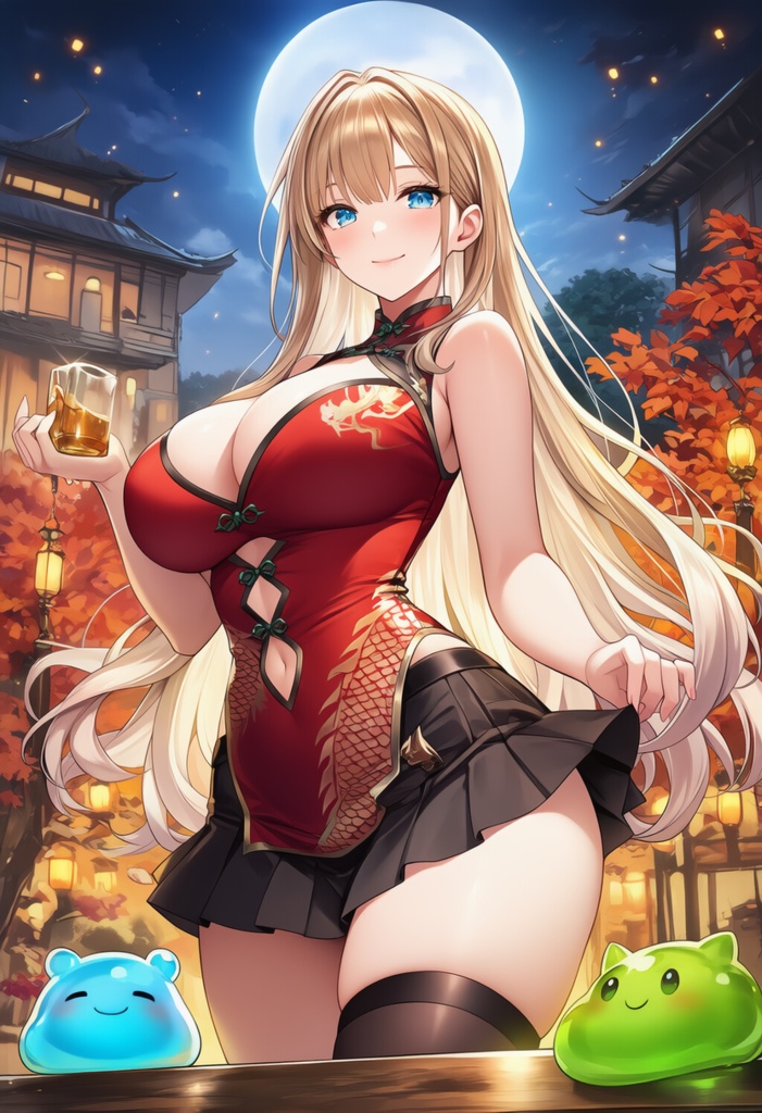 チャイナドレスの女の子