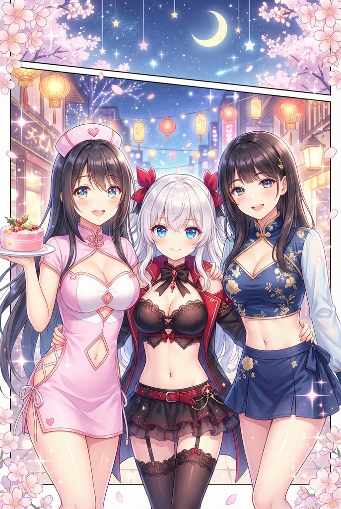 はしゃぐ女の子