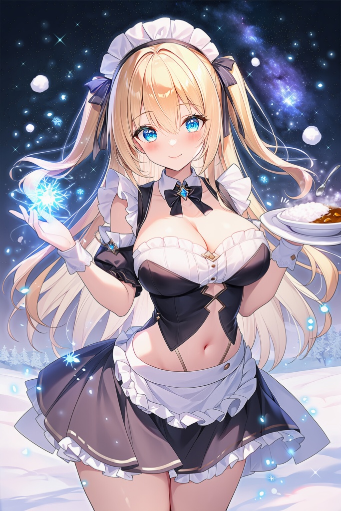 金髪メイドの女の子