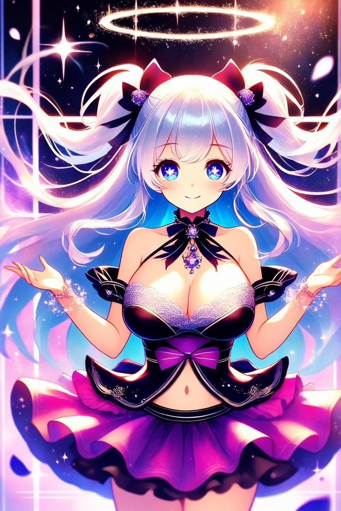 漢服ドレスの美少女