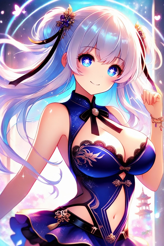 チャイナドレスの美少女