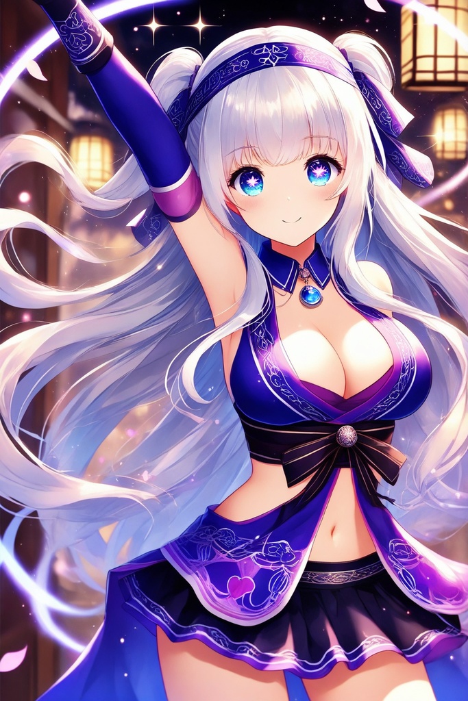 アイヌの銀髪の美少女