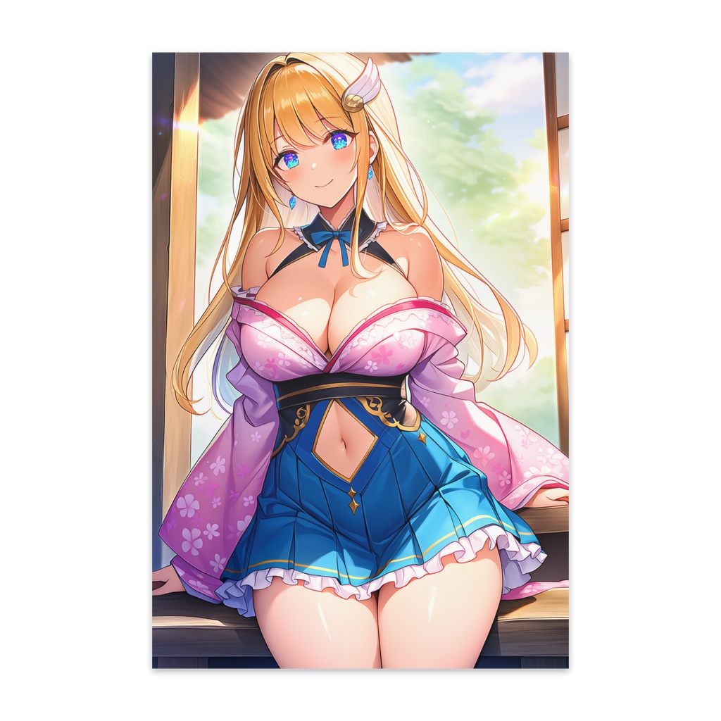 金髪和風美少女