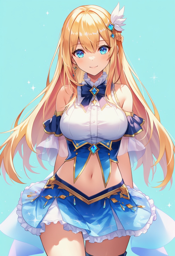 金髪和風美少女