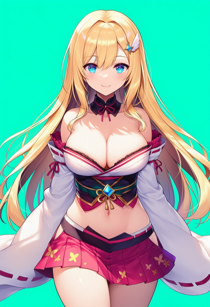 金髪和風美少女