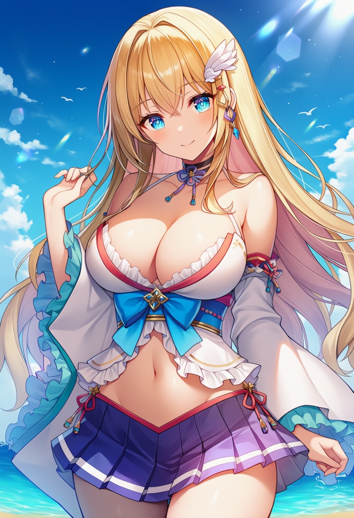 金髪和風美少女