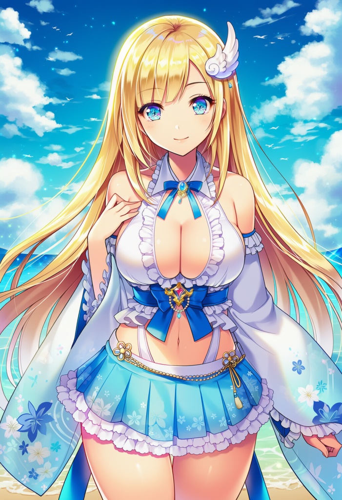 金髪和風美少女