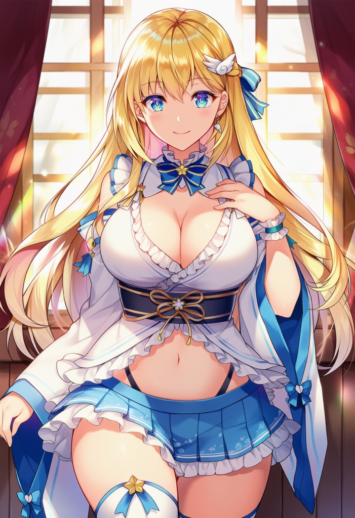 金髪和風美少女