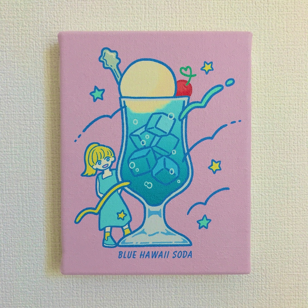「BLUE HAWAII SODA」キャンバスプリント【F0号】