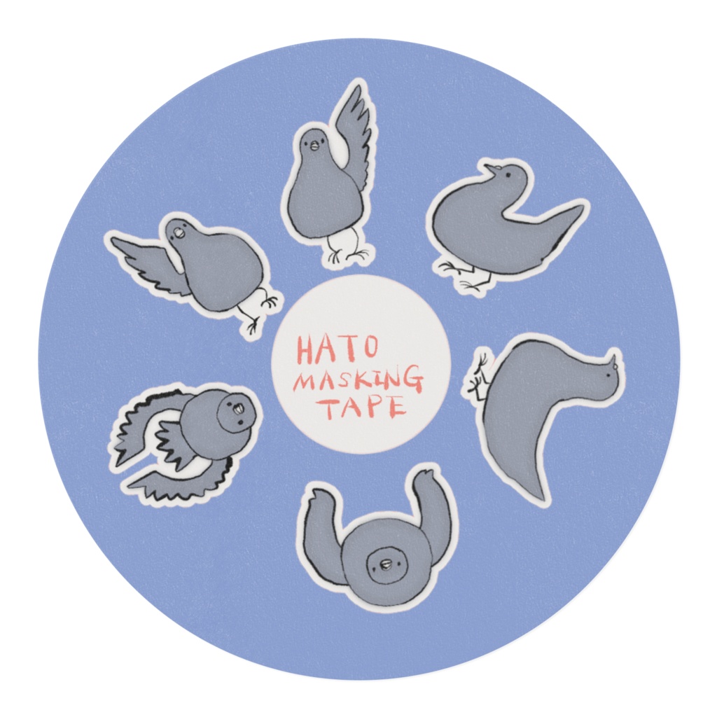 マスキングテープ【ハト】