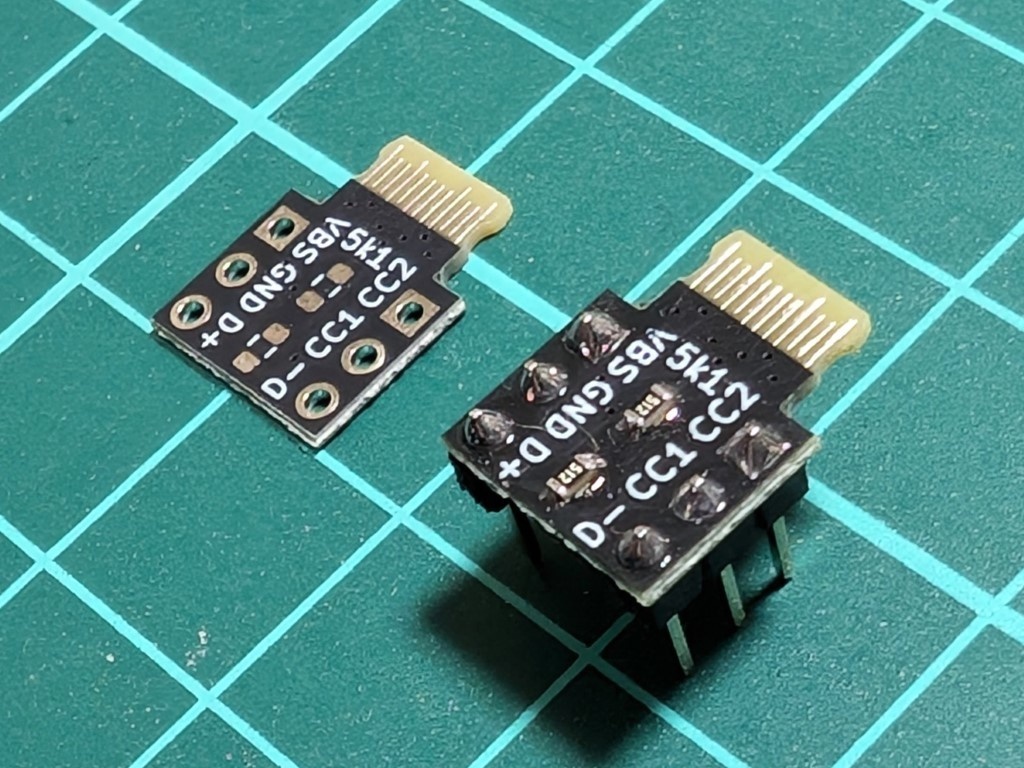 プリント基板製USB-Cコネクタ #気軽にUSBC