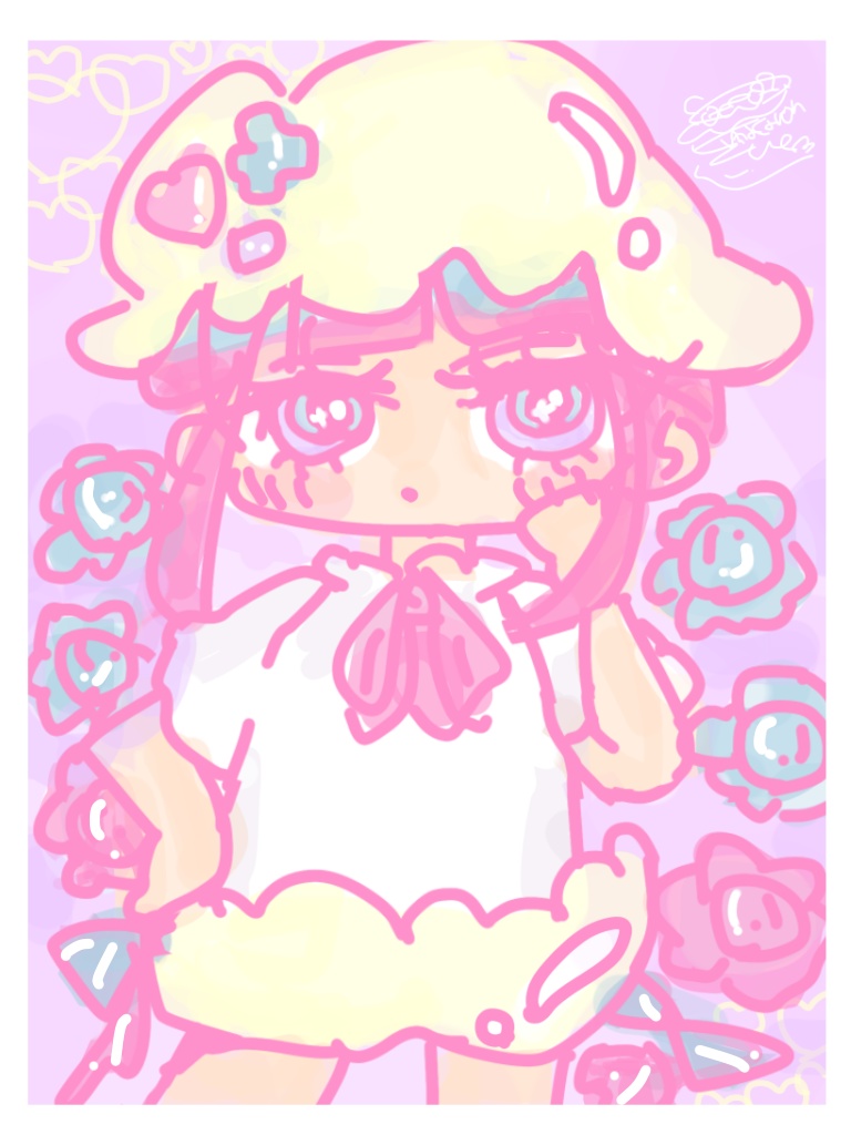 イラスト色紙