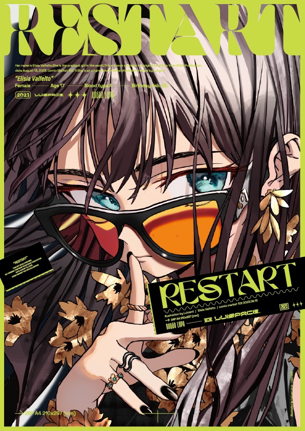 【C102新刊】RESTART【Illustration book】