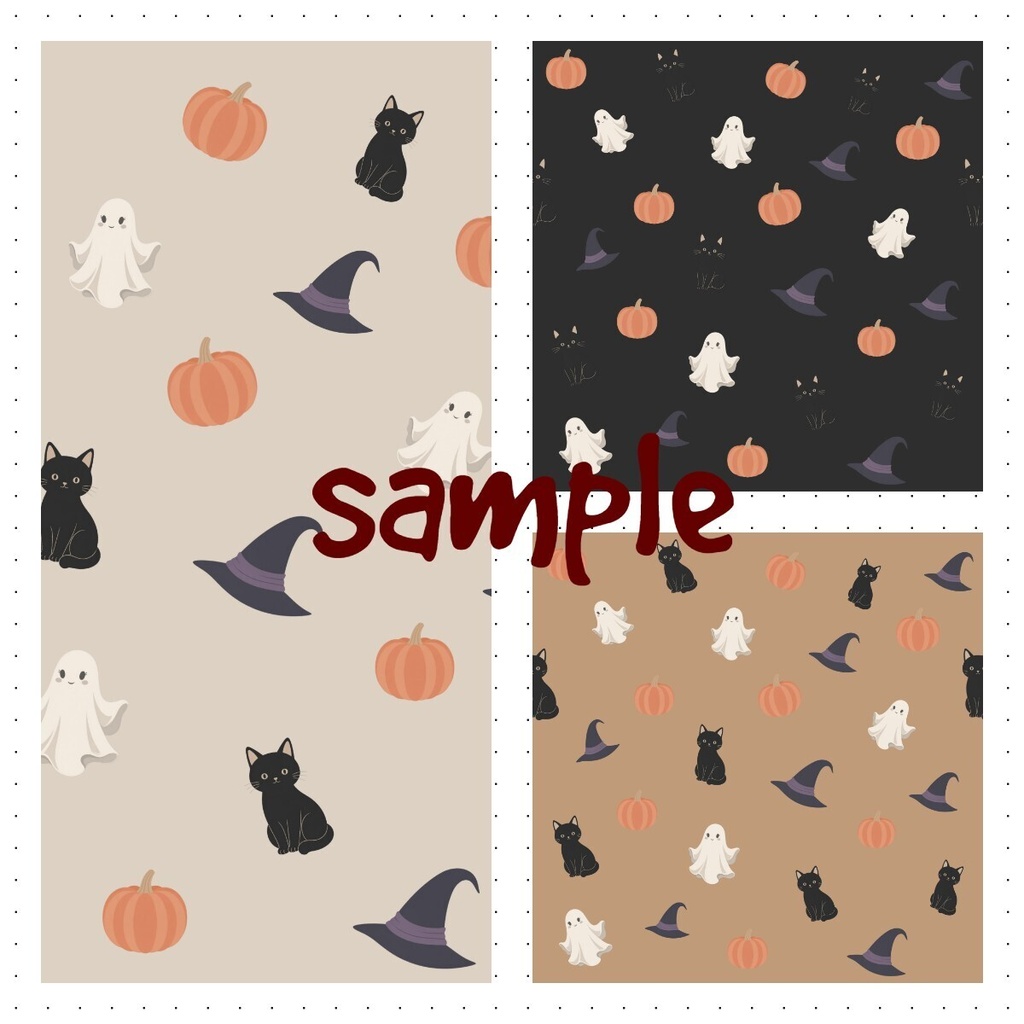 【無料版有】ハロウィン デジタルペーパー 3枚セット/背景素材・壁紙