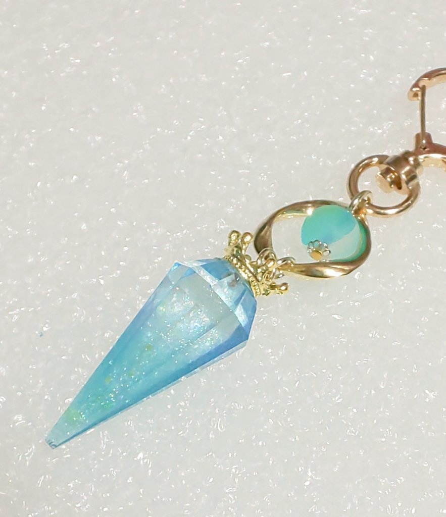 ペンデュラムキーホルダー(水色)