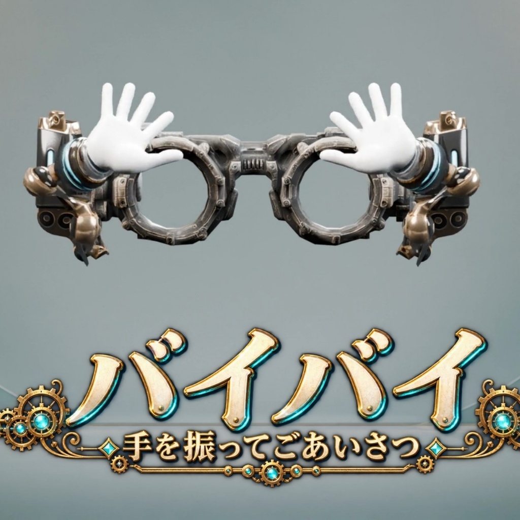 ギミックめがね - 手が生えた意思を持つめがね【5種モーション/VRChat/Modular Avatar対応】