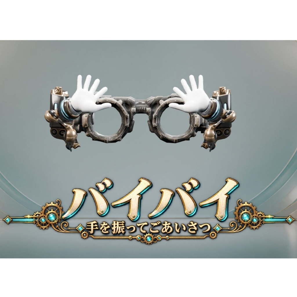 ギミックめがね - 手が生えた意思を持つめがね【5種モーション/VRChat/Modular Avatar対応】