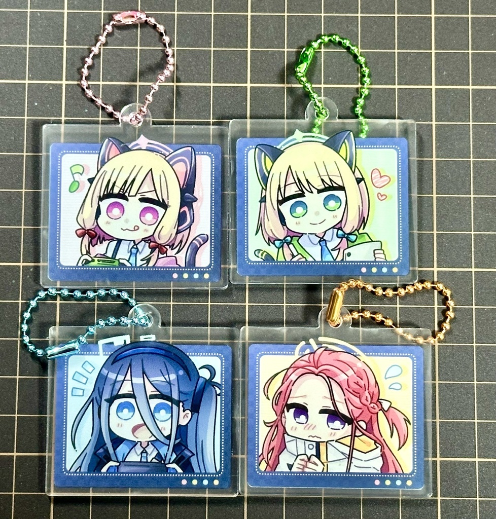 ブルアカ ゲーム開発部 アクリルキーホルダー