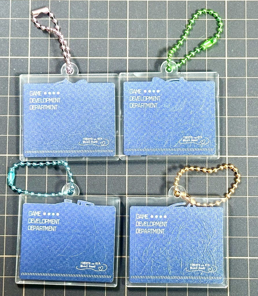 ブルアカ ゲーム開発部 アクリルキーホルダー