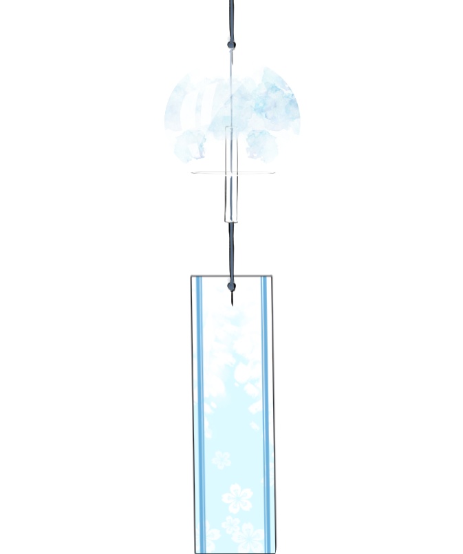 【動く】揺れる風鈴 6種類! OBSにそのままポンするだけ!