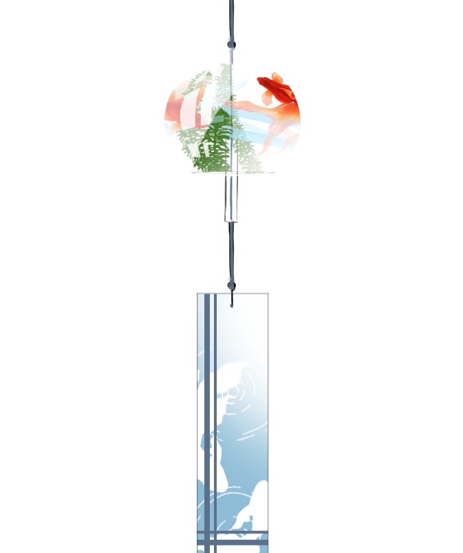 【動く】揺れる風鈴 6種類! OBSにそのままポンするだけ!