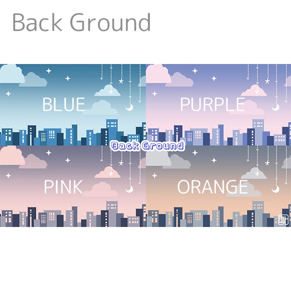 【動画オーバーレイ/動画背景】エモいドット動画4色! OBSにそのままポンするだけ!