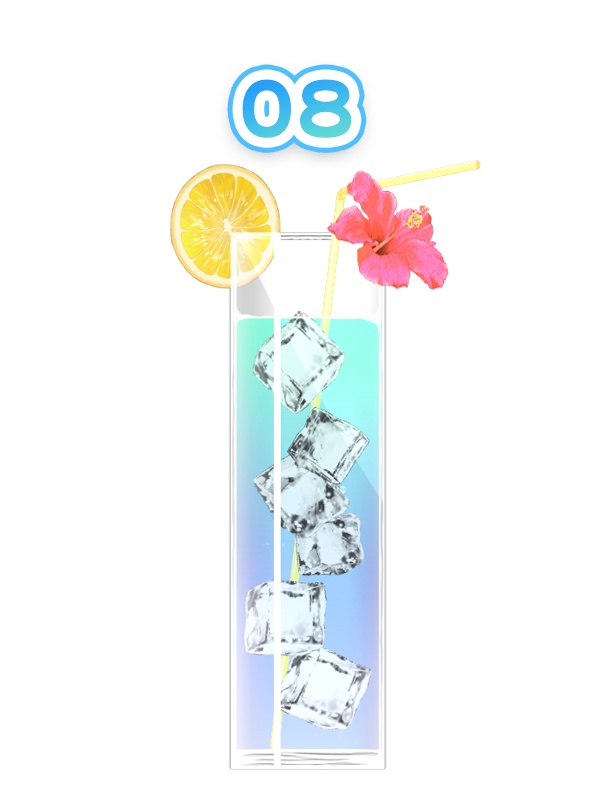 【動く!】夏のカクテル16種類<OBSにそのままポンするだけ!>