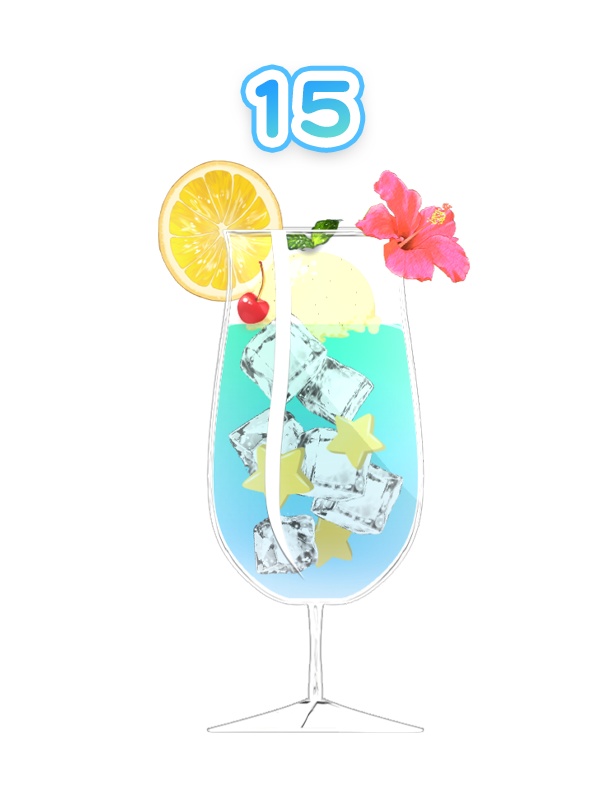 【動く!】夏のカクテル16種類<OBSにそのままポンするだけ!>