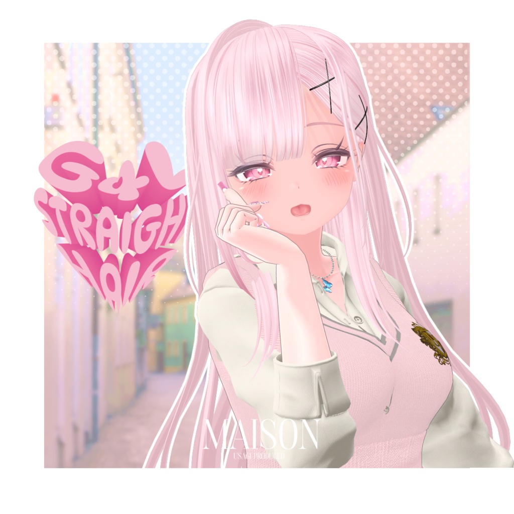 [VRC Hair+Nail] 2WAY G4L Hair 缩略图 8
